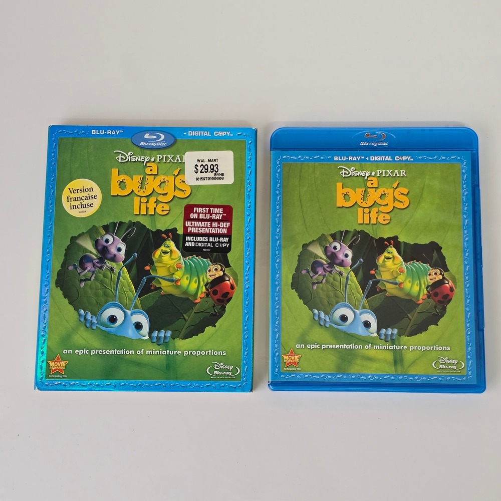 Disney Pixar A Bugs Life Blu-ray Movie Adventure Animation Slipcover